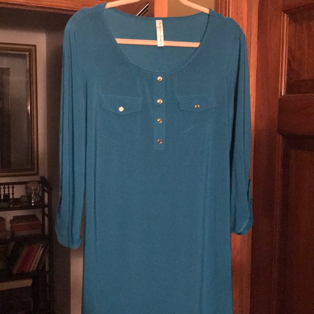 2/50$ NWT Gorgeous teal long sleeve dress 👗